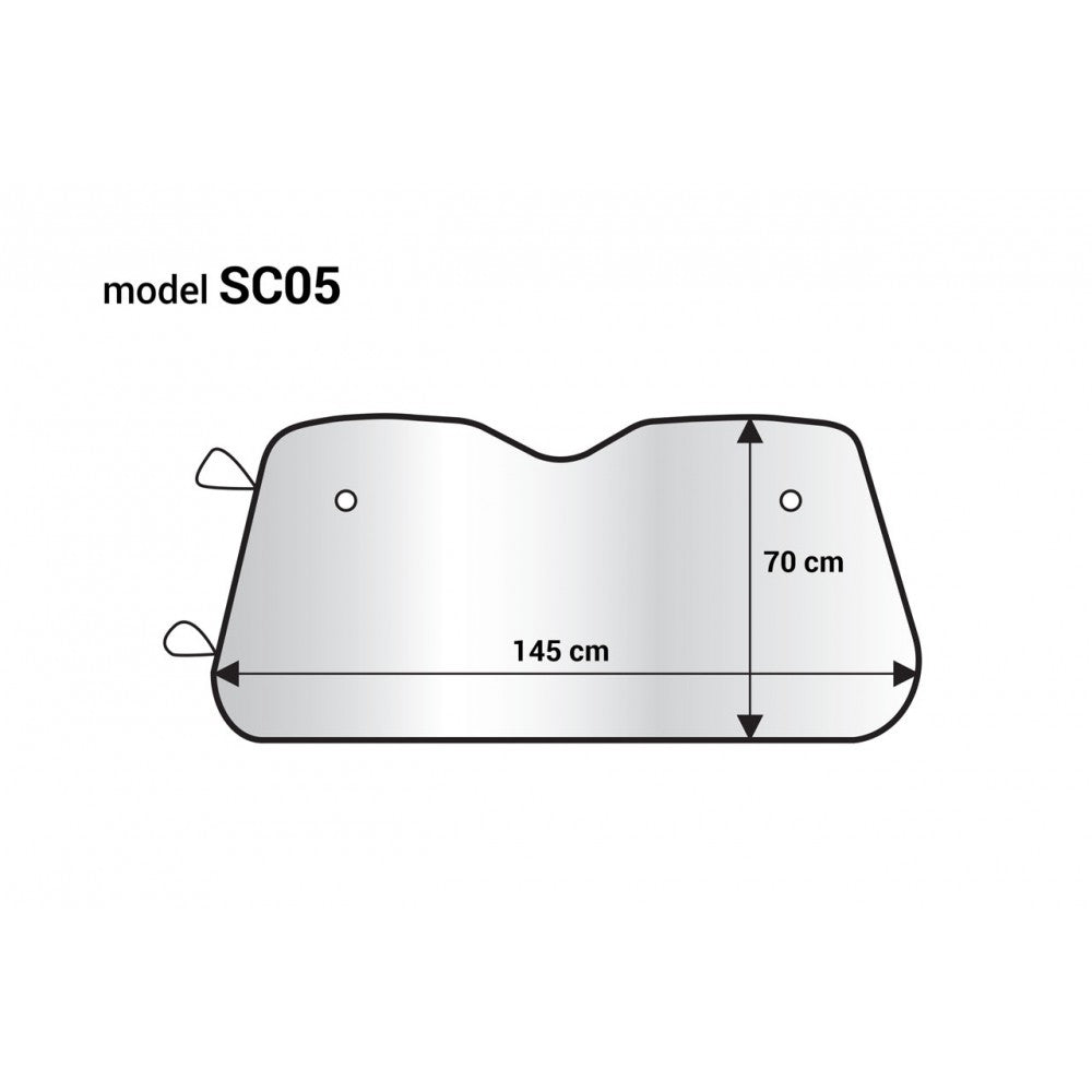 Ηλιοπροστασία με βεντζούζες 145x70cm AMIO