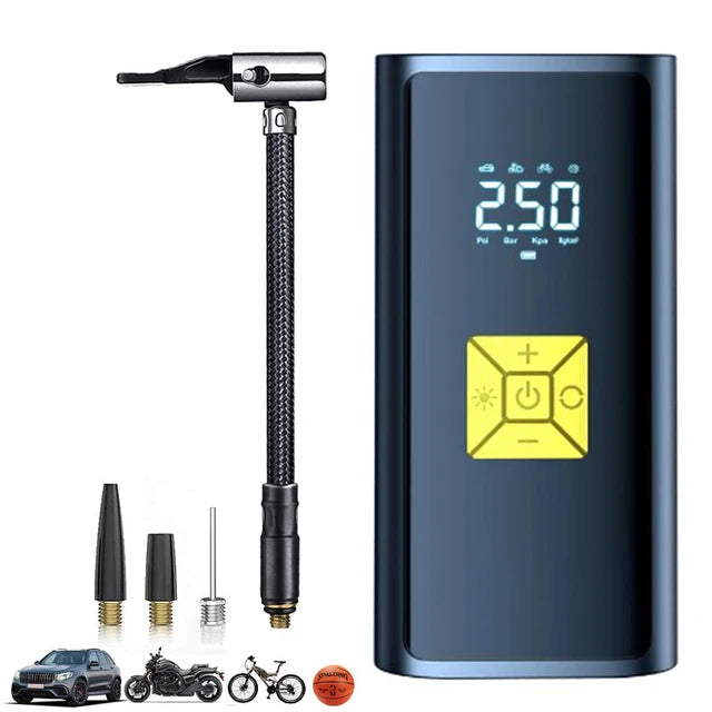 Ασύρματος επαναφορτιζόμενος αεροσυμπιεστής με LCD
-SUITU-