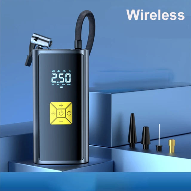 Ασύρματος επαναφορτιζόμενος αεροσυμπιεστής με LCD
-SUITU-