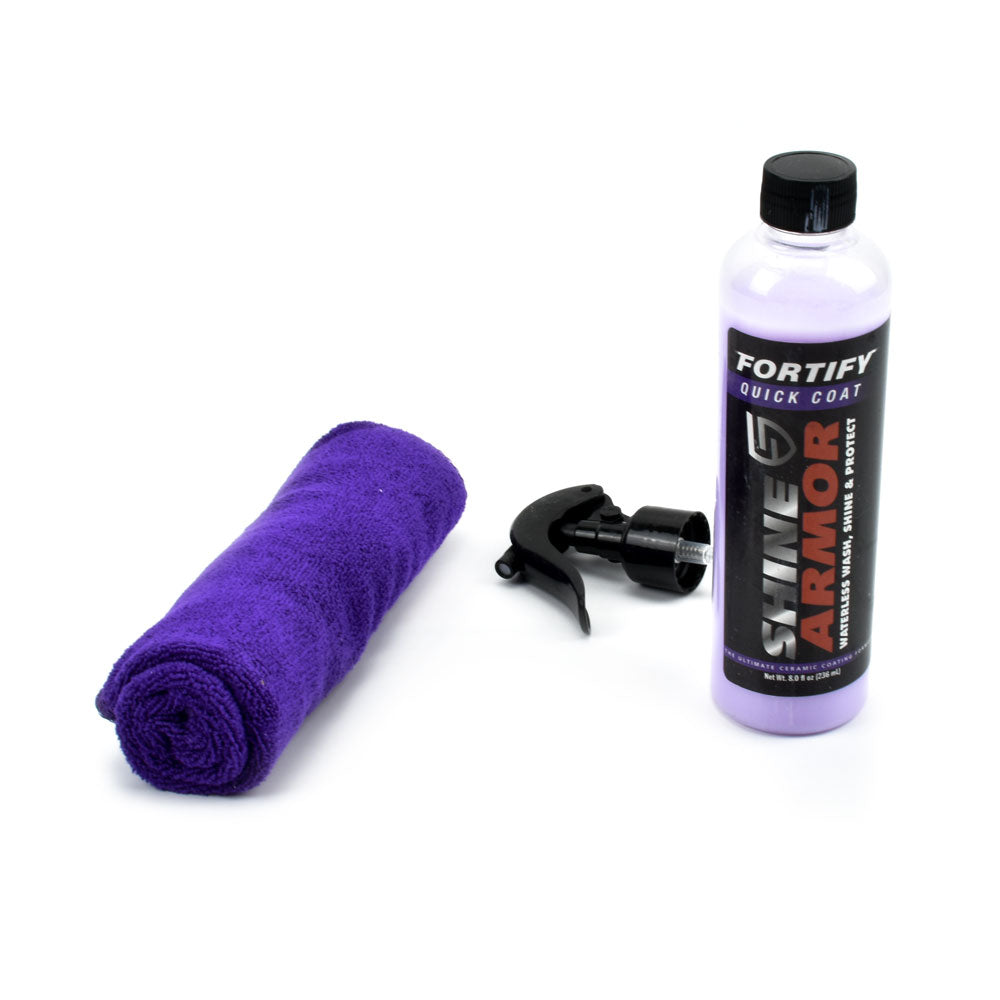 Σετ γυαλιστικό σπρέι αυτοκινήτου & πετσέτα μικροϊνών