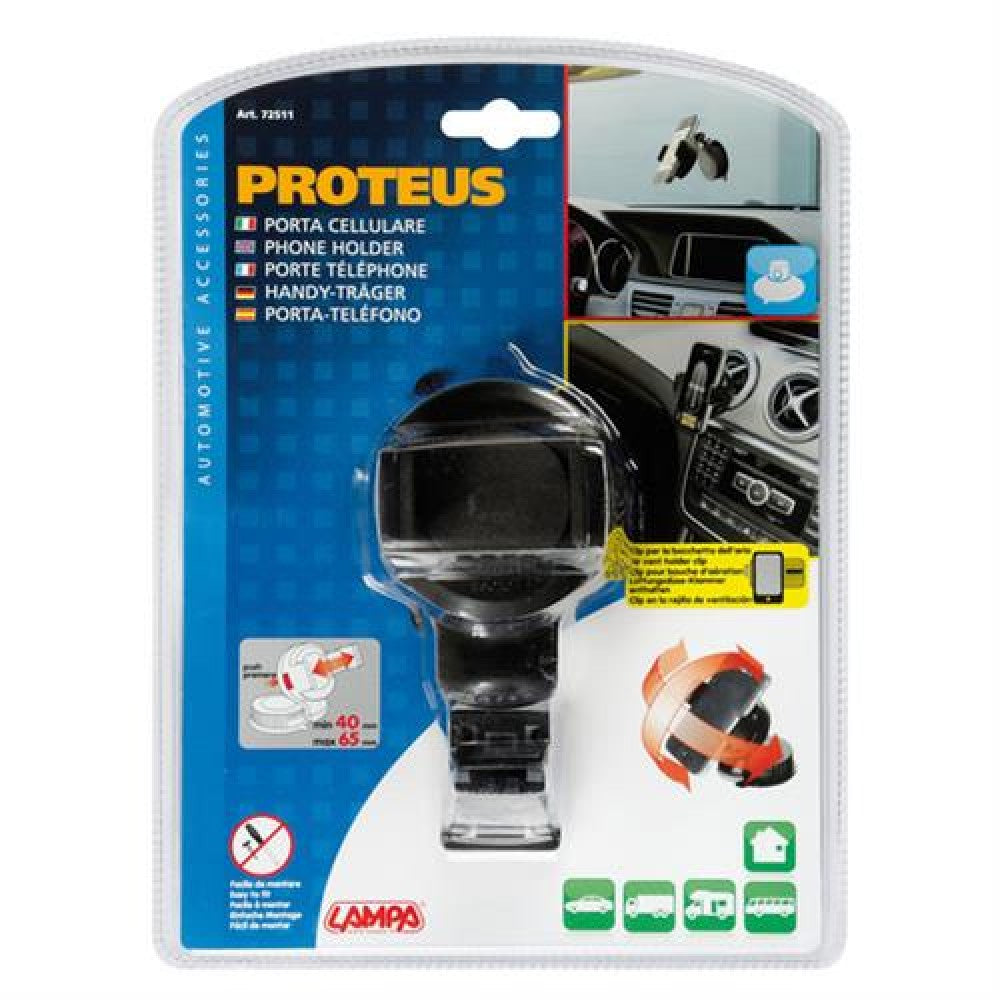 Βάση στήριξης κινητού PROTEUS με βεντούζα & βάση για αεραγωγό