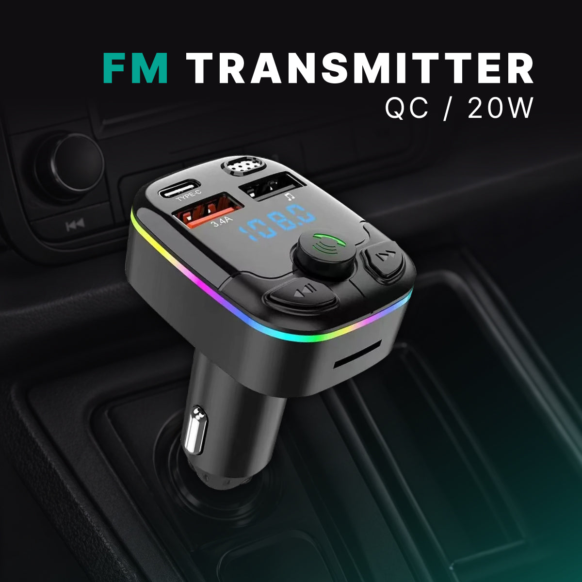 Fm Transmitter QC / 20W (εικόνα 1)