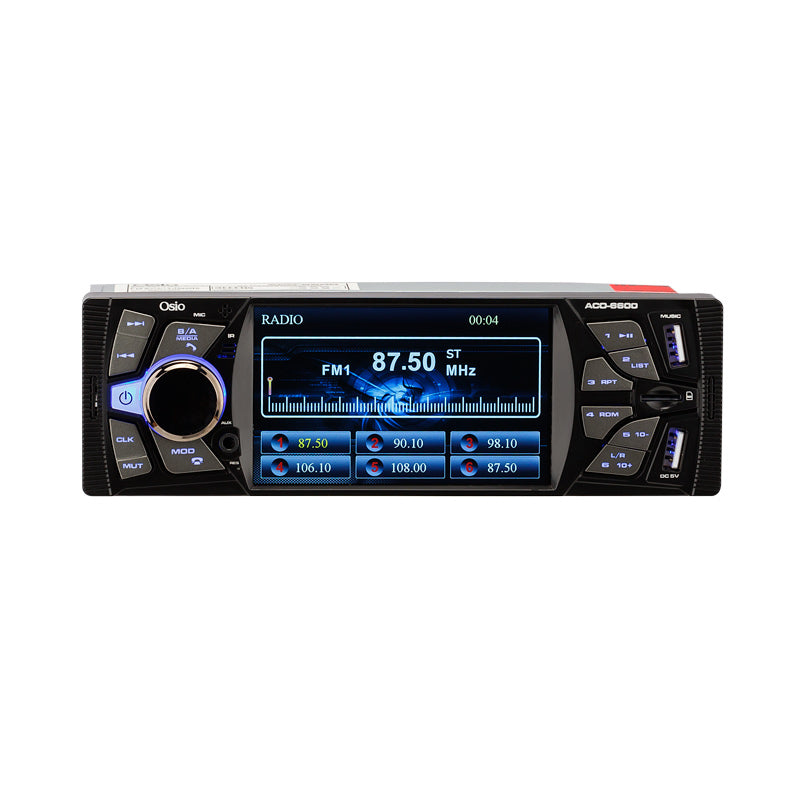 Osio ACO-6600 Ηχοσύστημα αυτοκινήτου 4″(Bluetooth, 2 USB, micro SD, Aux-In)